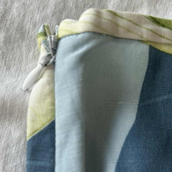 Tommy Bahama Blue-Green Lotus Silk-Linen Straight-Leg Resort Pants – US 8 - Picture 5 of 7